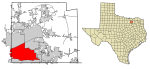 Collin County Texas Incorporated Areas Plano highlighted